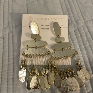 Kendra Scott Gold Multi-Element Chandelier Drop Earrings